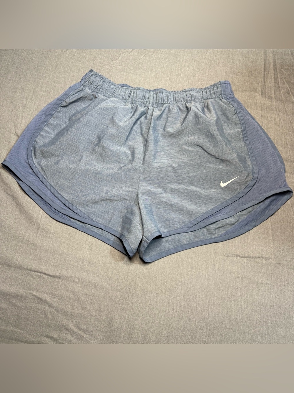 Nike Women’s Pale Blue Athletic Running Shorts with Contrast Trim